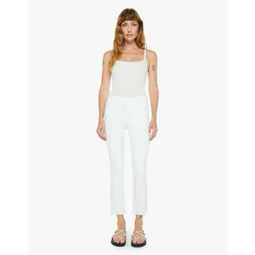 Mother The Insider Crop Step Fray Jeans Fairest Of Them All